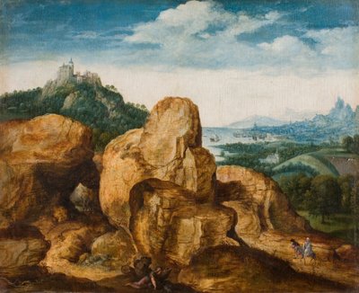 Paesaggio con la fuga in Egitto da Cornelis Metsys
